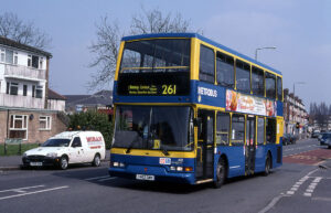 Metrobus Leyland Olympian / East Lancs Pyoneer 402 on route 261 [David Bowker]